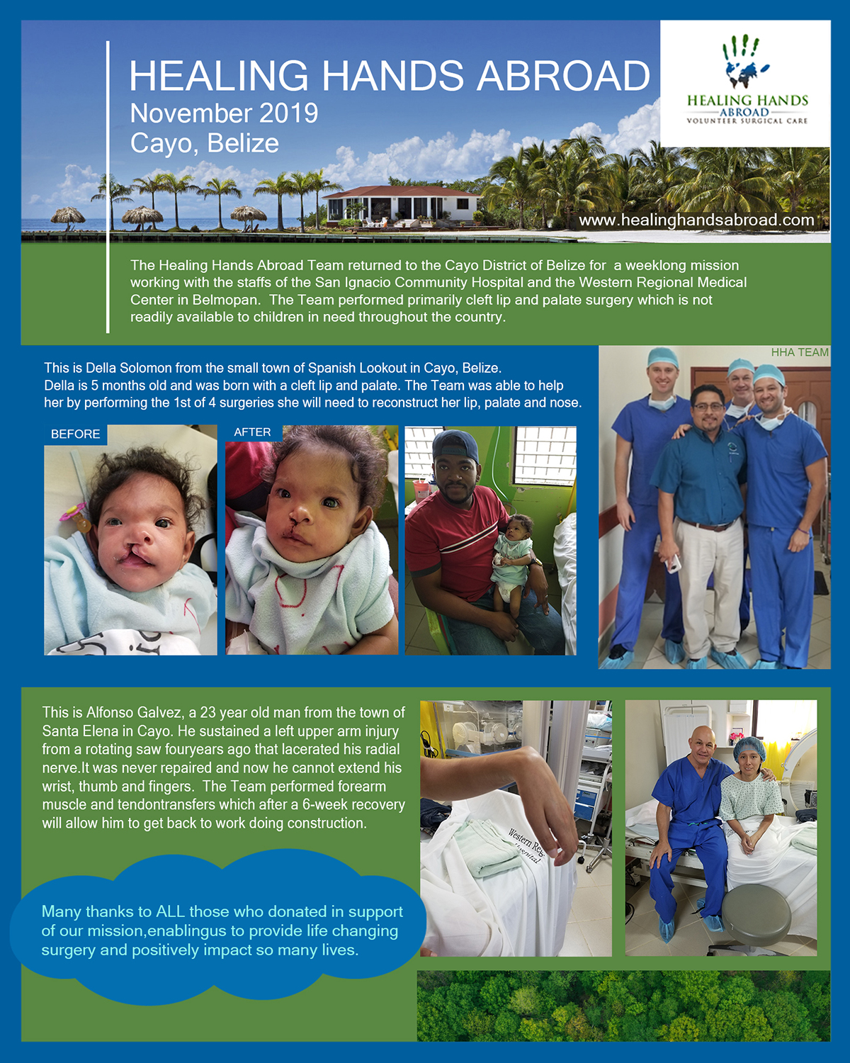 Newsletter-Design von Lubaa für Healing Hands Abroad | Design #23028837