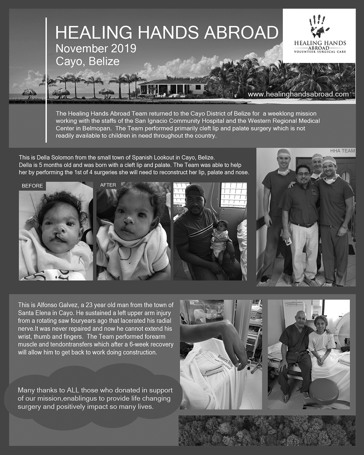 Newsletter Design by Lubaa for Healing Hands Abroad | Design #23036411