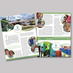 Newsletter Design by shritaa1 for Healing Hands Abroad | Design: #23052287