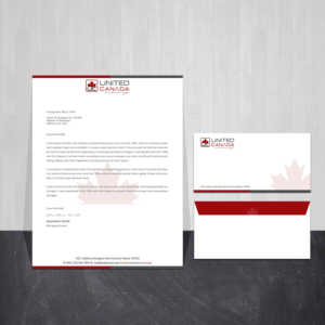 Briefkopf-Design von Creations Box 2015 für United Canada Inc. | Design: #23039577
