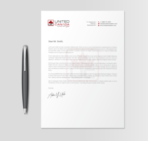 Letterhead Design by chandrayaan.creative for United Canada Inc. | Design: #23071262