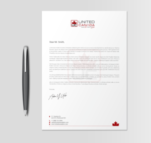 Letterhead Design by chandrayaan.creative for United Canada Inc. | Design: #23071263