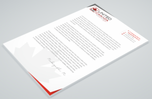 Letterhead Design by Petter Goms for United Canada Inc. | Design: #23039777