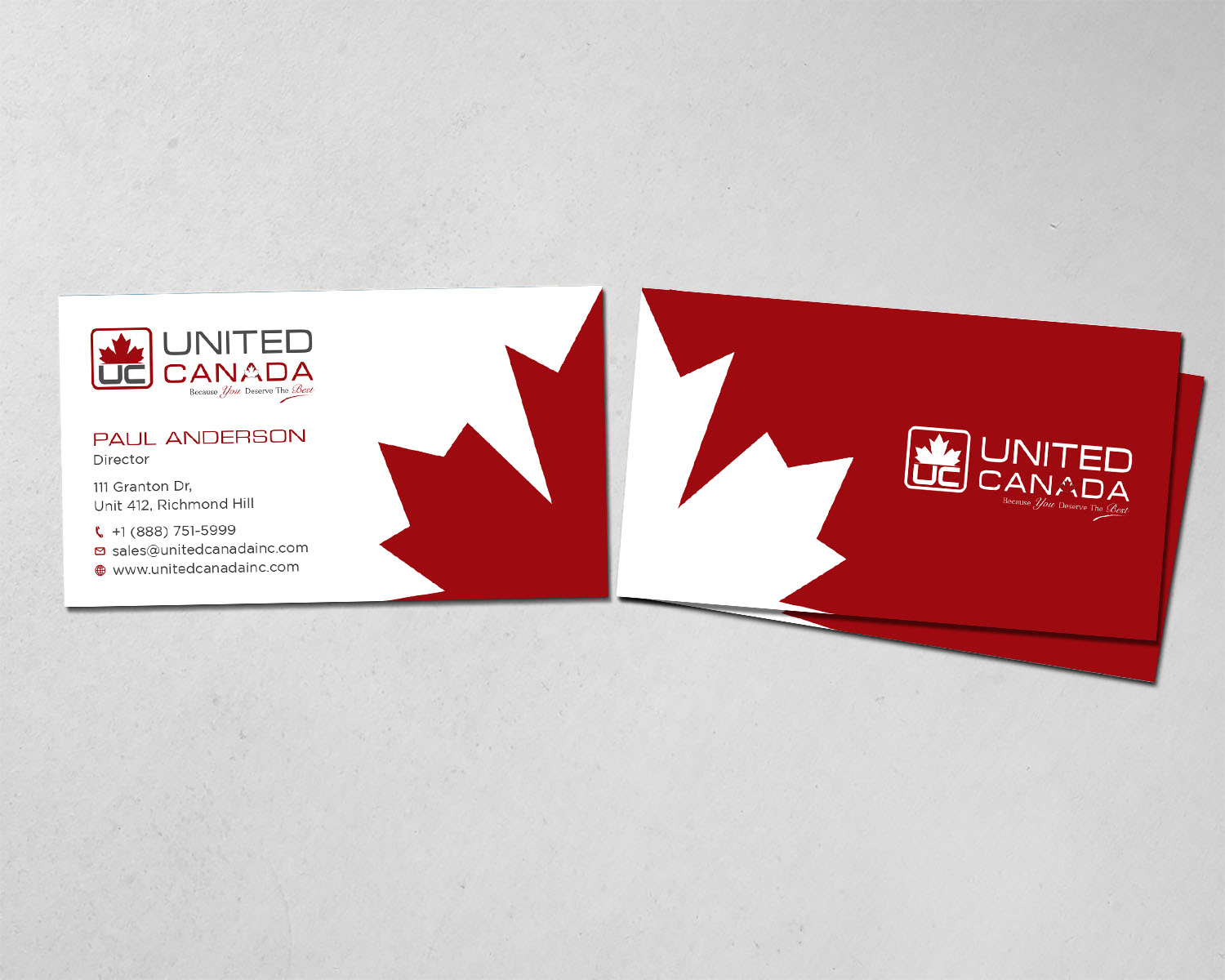 Letterhead Design by Tripti Ranjan Gain for United Canada Inc. | Design #23057601