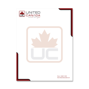 Letterhead Design by ncg1112 for United Canada Inc. | Design: #23123771