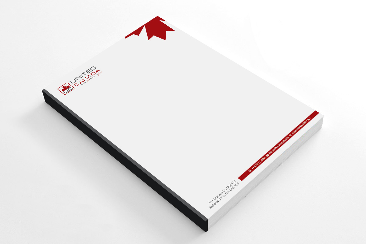 Letterhead Design by D Creativez for United Canada Inc. | Design #23061382