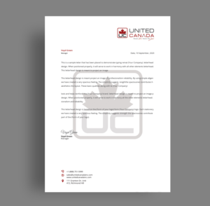 Letterhead Design by Senthil Kumaar V for United Canada Inc. | Design: #23294495