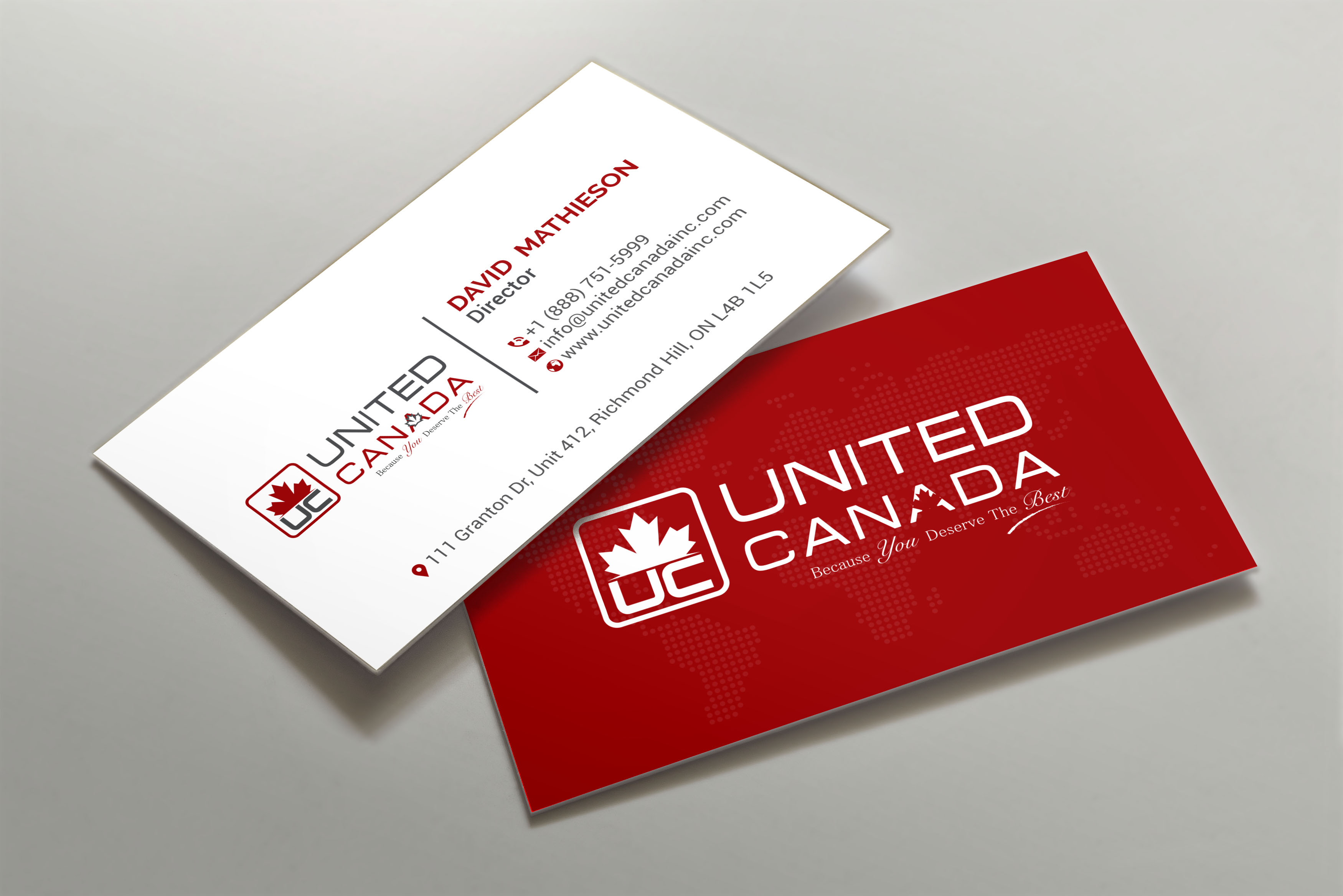 Letterhead Design by R.design for United Canada Inc. | Design #23035139