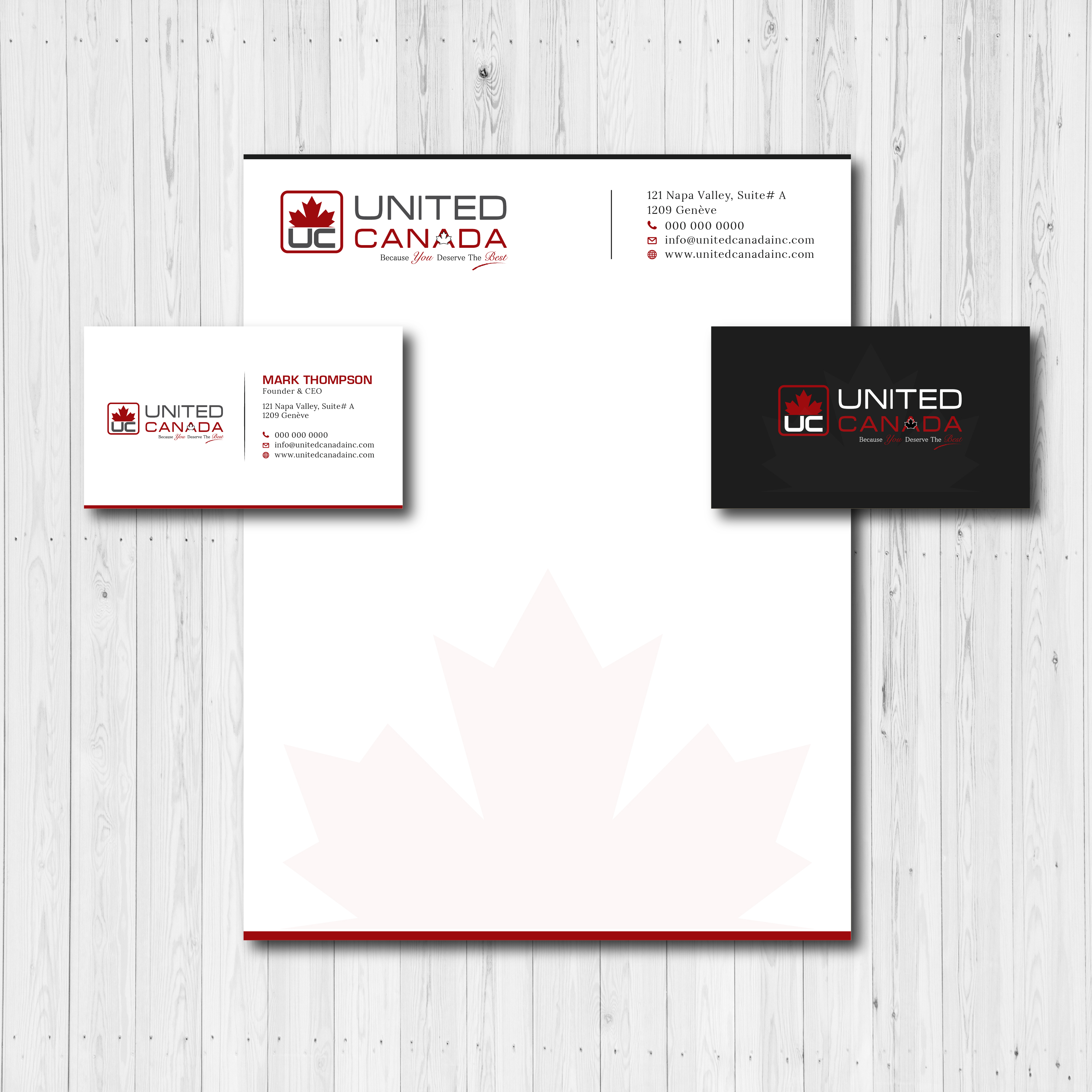 Diseño de Membrete por Bold Pixels para United Canada Inc. | Diseño #23071130