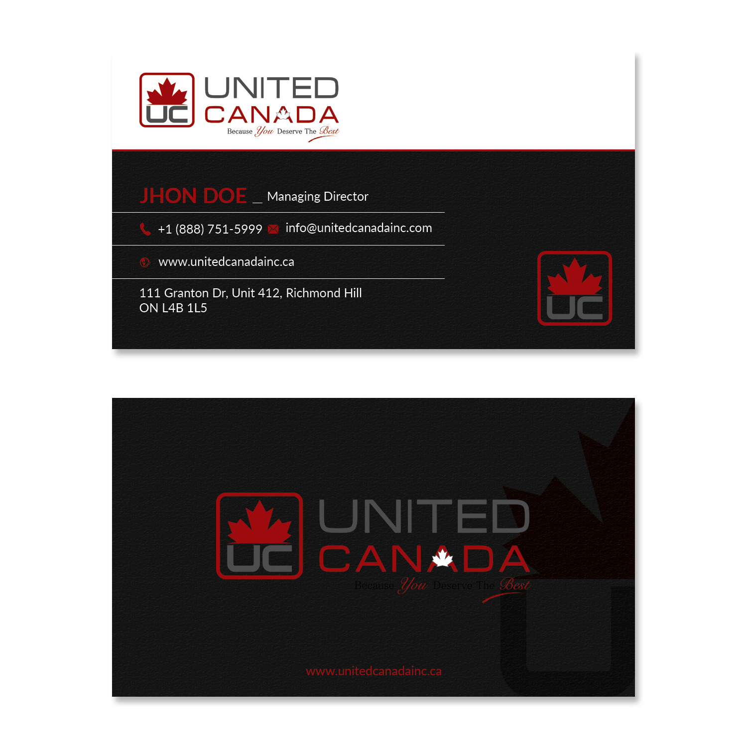 Design En-Tête par KamrunRumy pour United Canada Inc. | Design #23054093