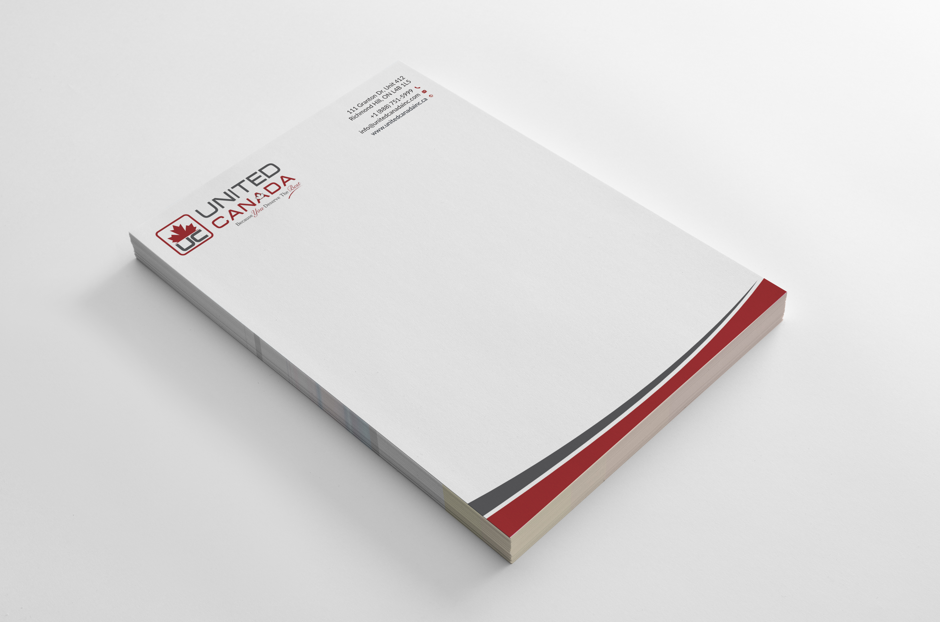 Diseño de Membrete por KamrunRumy para United Canada Inc. | Diseño #23079461