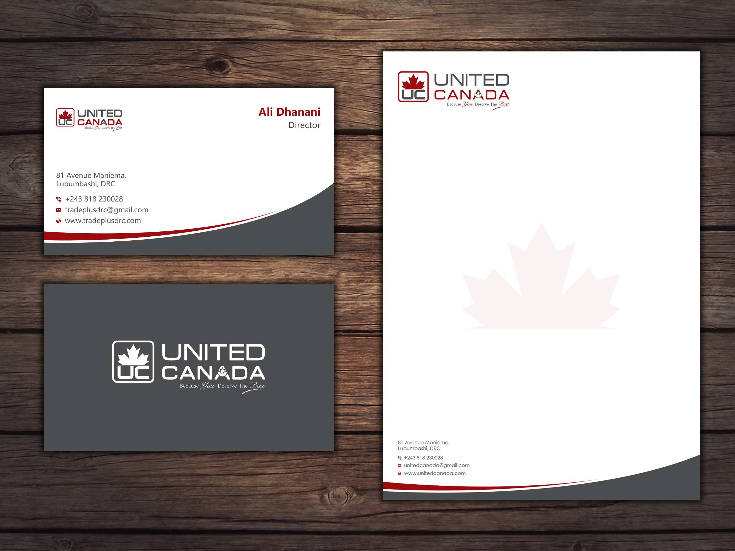 Letterhead Design by Uttom 2 for United Canada Inc. | Design #23088533