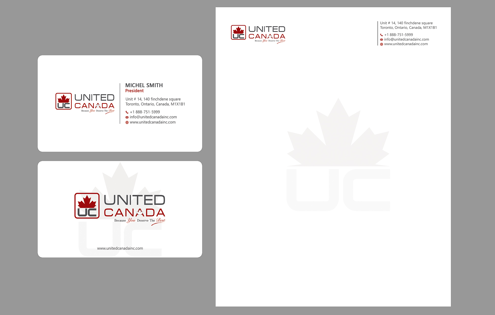 Diseño de Membrete por Bonna 3 para United Canada Inc. | Diseño #23030849