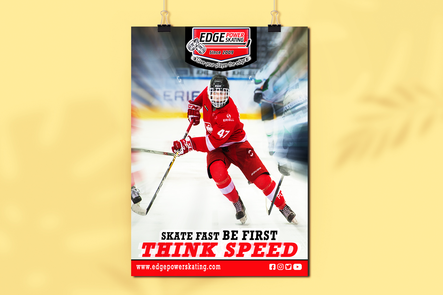 Signage Design by TGDesigns for Edge Power Skating Inc. | Design #23086484