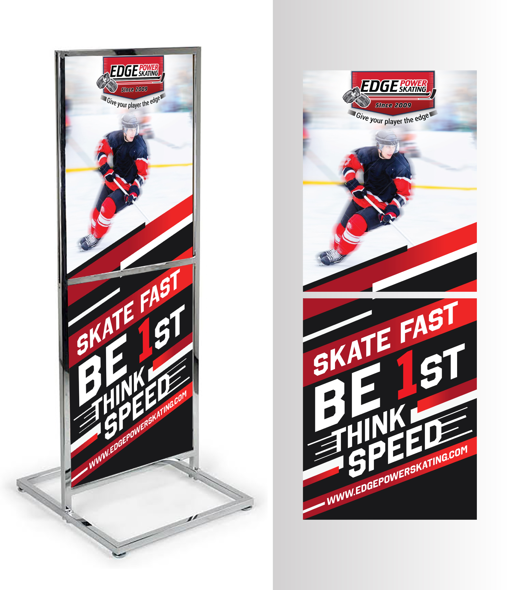 Signage Design by Impressive Solutions for Edge Power Skating Inc. | Design #23050404