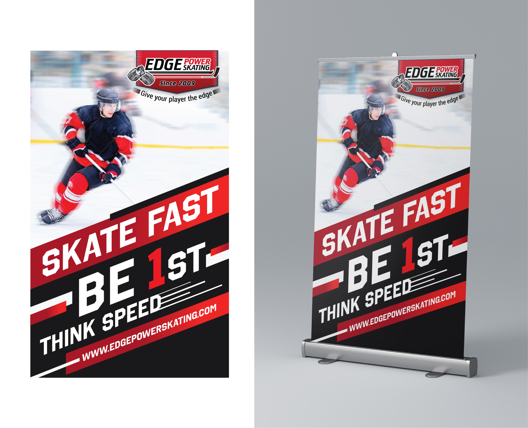 Signage Design by Impressive Solutions for Edge Power Skating Inc. | Design #23050405