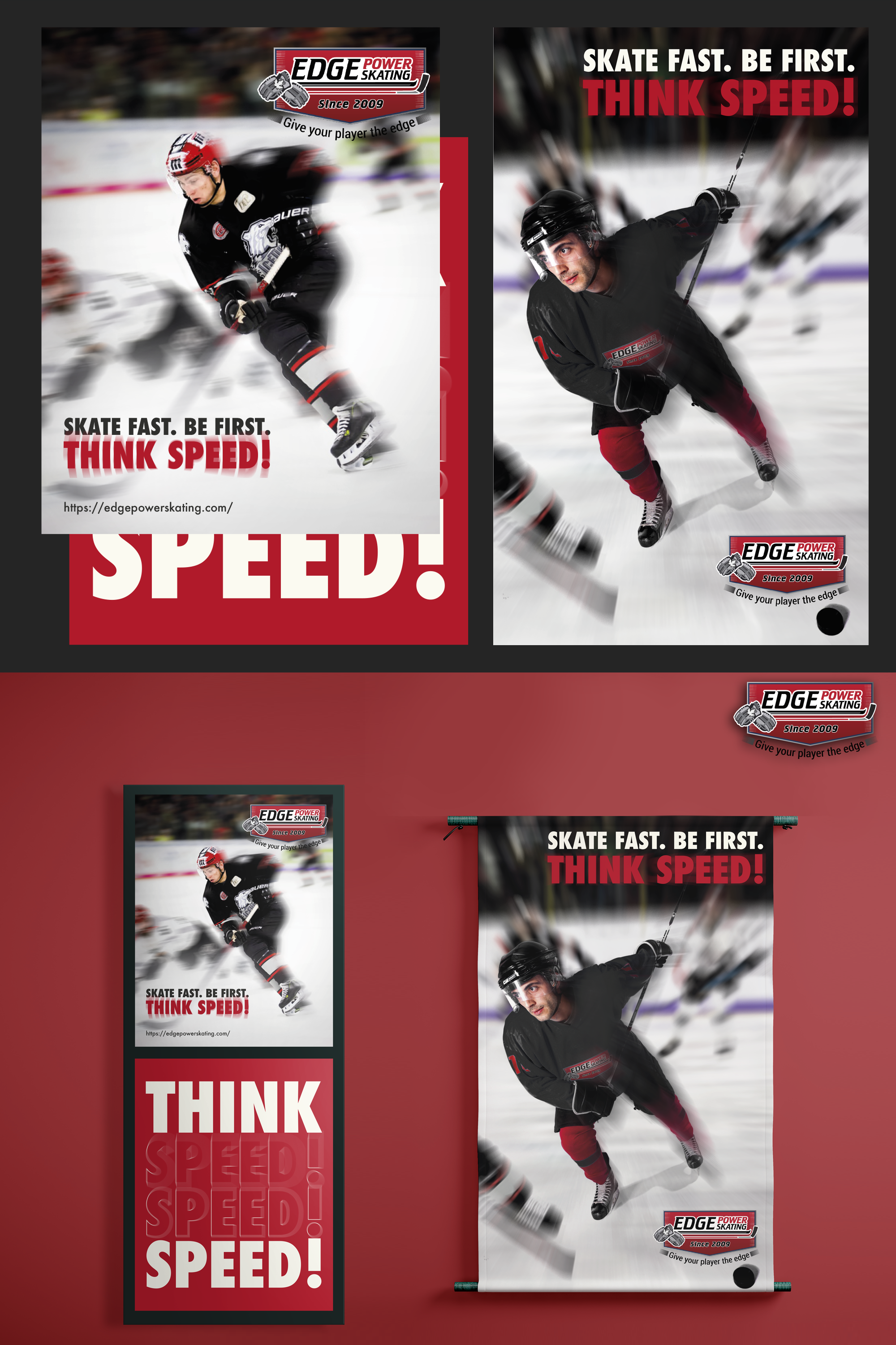 Schilder-Design von naimgg für Edge Power Skating Inc. | Design #23030011