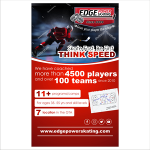 Signage Design by DG+ for Edge Power Skating Inc. | Design: #23038618