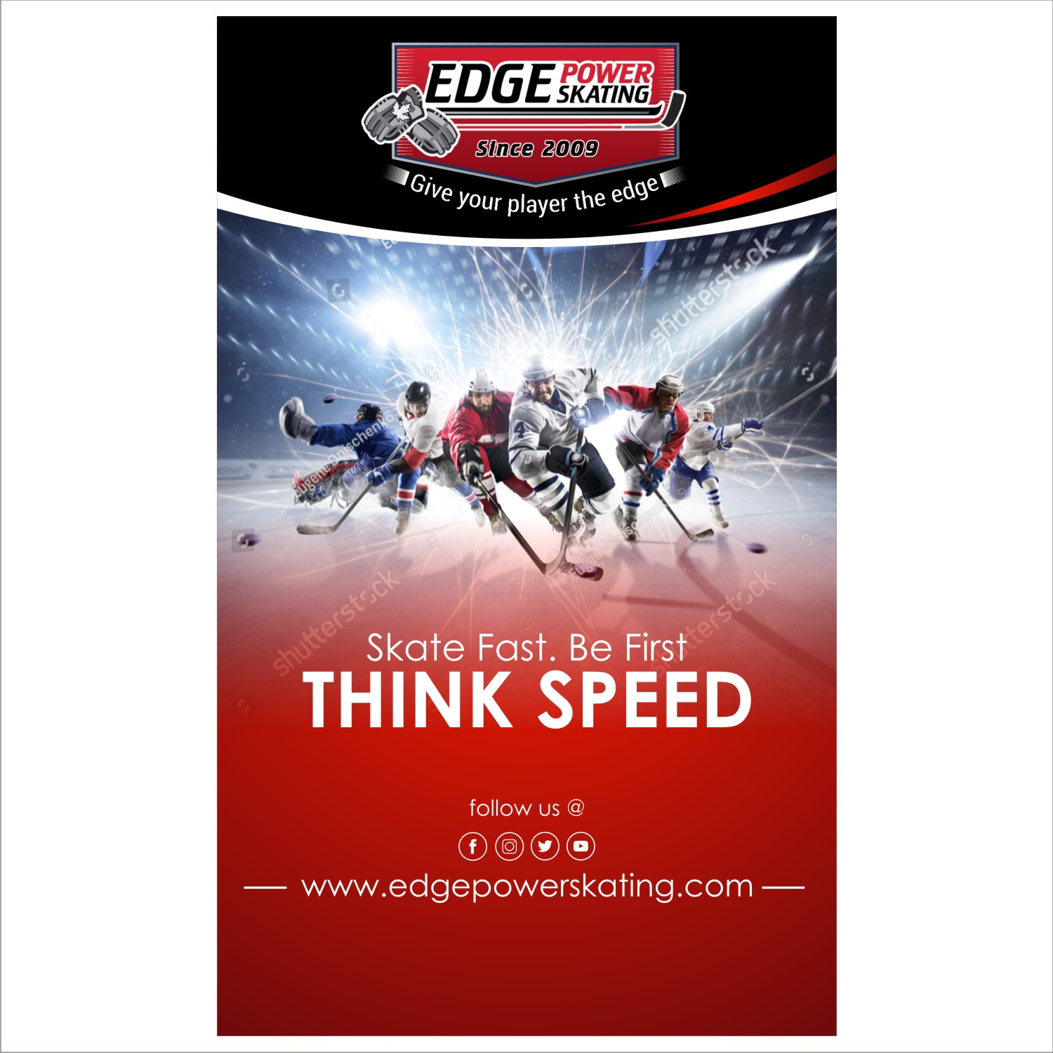 Diseño de Señalética por DG+ para Edge Power Skating Inc. | Diseño #23039159