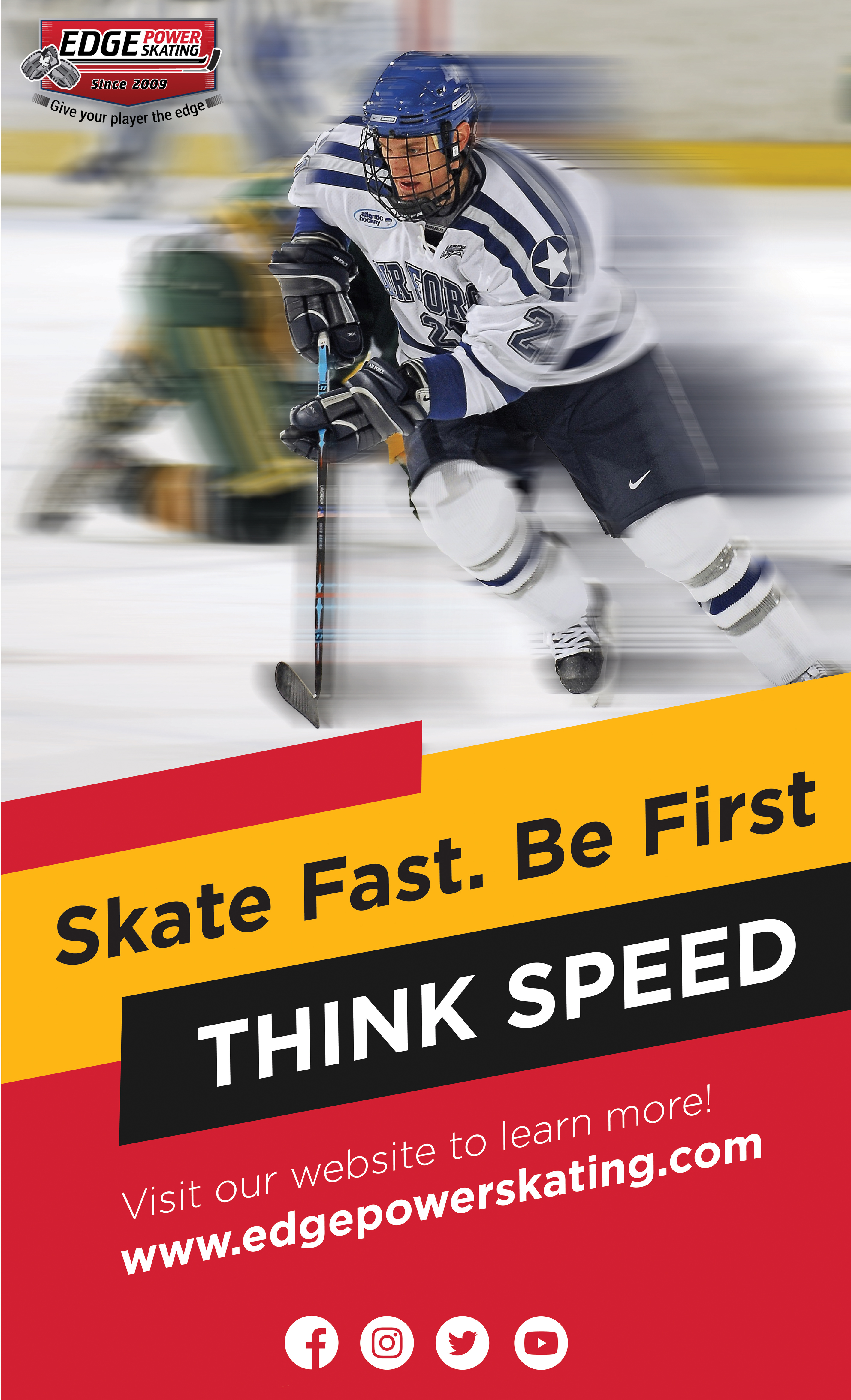 Signage Design by greylee 2 for Edge Power Skating Inc. | Design #23118486