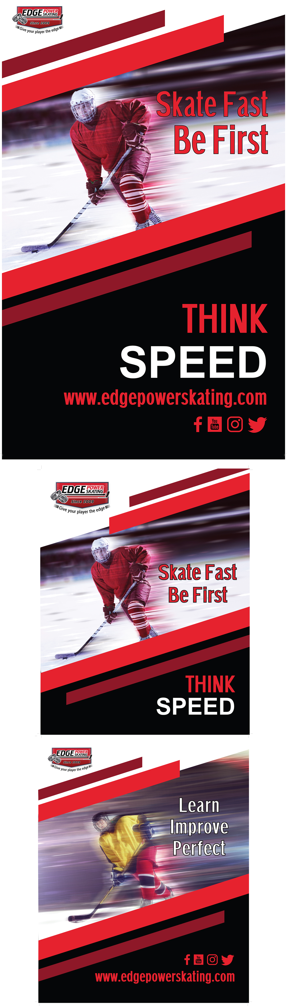 Signage Design by gras37R for Edge Power Skating Inc. | Design #23049017