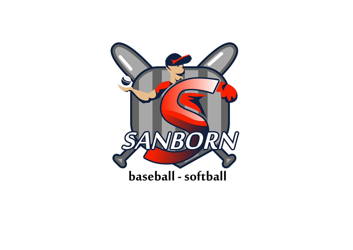 Diseño de Logo por nanocb72 para Sanborn Baseball Softball Association | Diseño #23033598