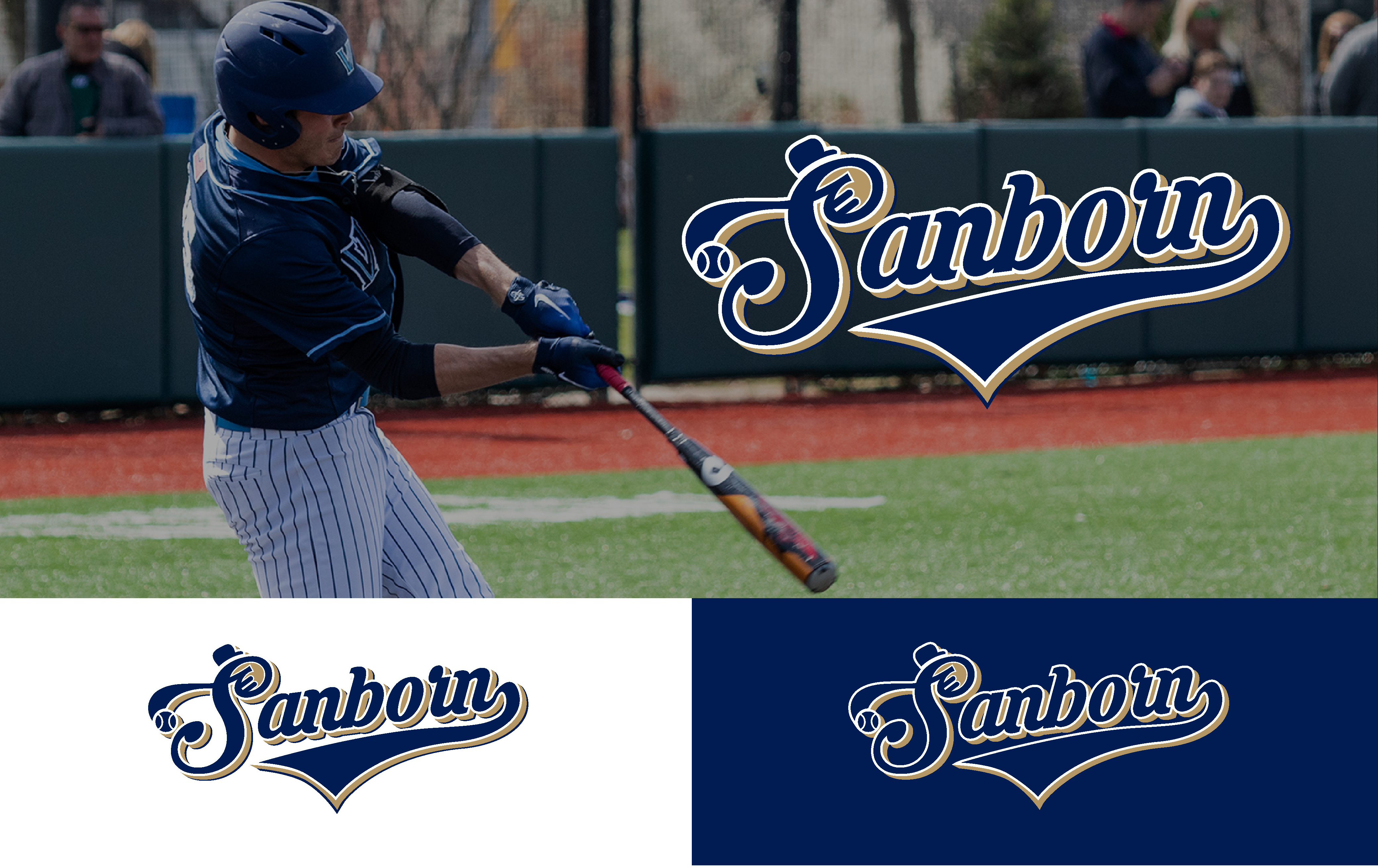 Logo-Design von Rockzzila für Sanborn Baseball Softball Association | Design #23040579