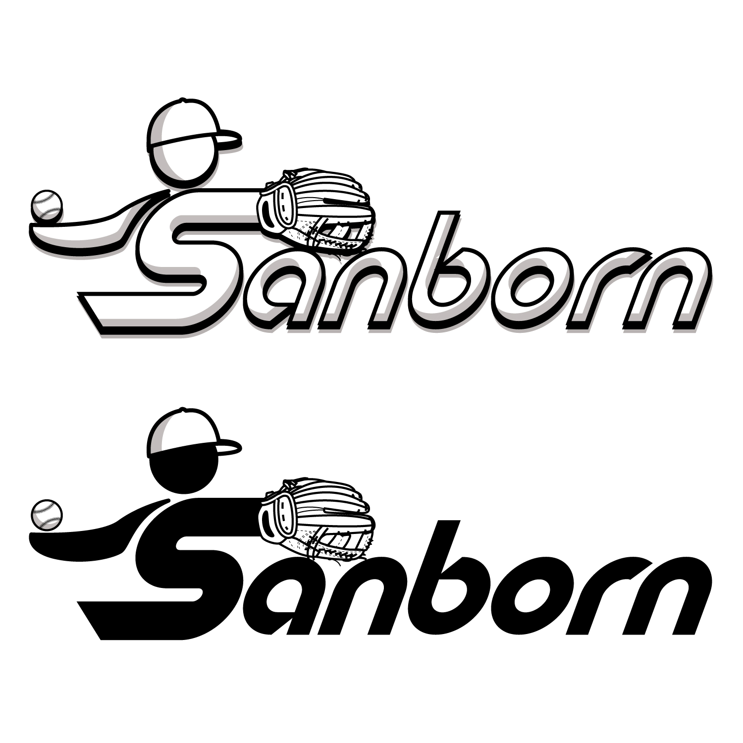 Logo Design by geni for Sanborn Baseball Softball Association | Design #23035306