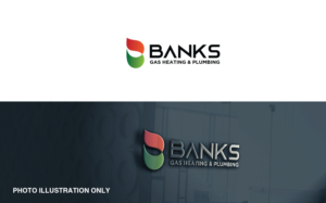 BANKS GAS HEATING & PLUMBING | Logo Design by MT
