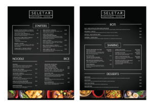 Singapore Restaurant Menu Design | Design de Menu par Pinky 