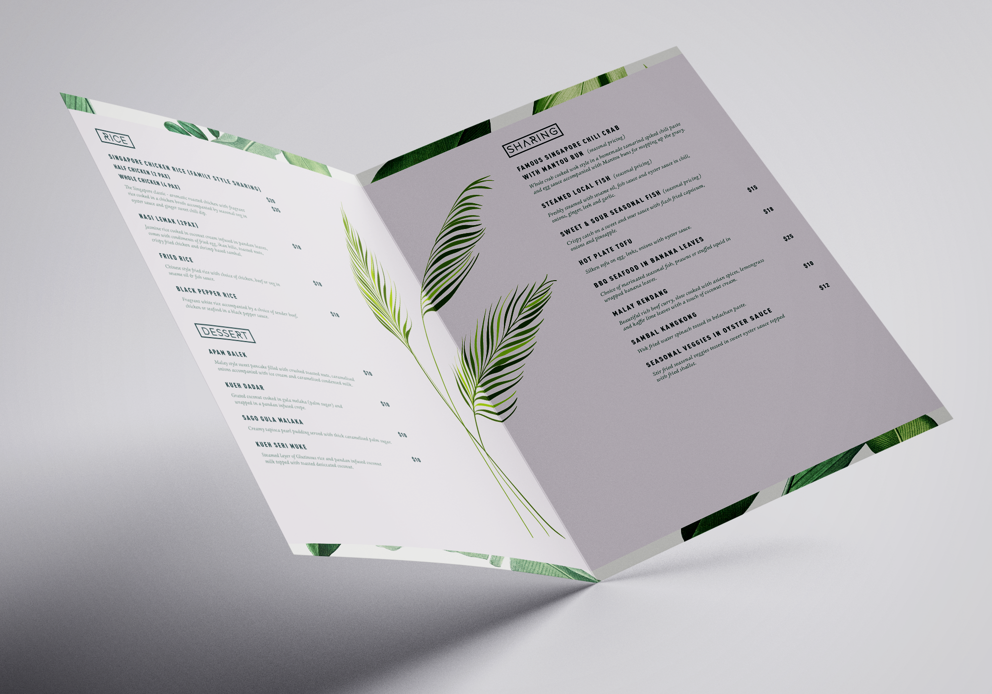 Menu Design by TANbenny for this project | Design #23117039