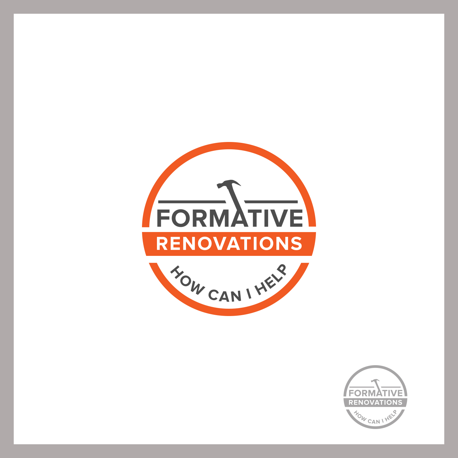 Logo Design by MG.graphics for Formative renovations  | Design #23037552