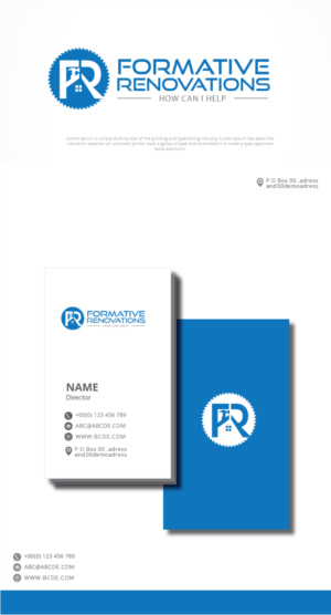 Logo Design by graphicevolution for Formative renovations  | Design: #23043163