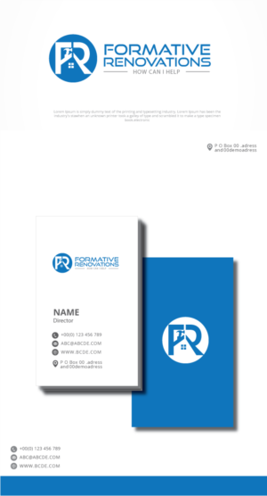 Logo Design by graphicevolution for Formative renovations  | Design: #23080273
