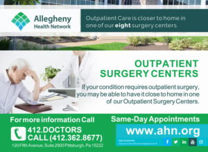 AGH Outpatient Facility Postcard | Postcard Design by NatPearlDesigns