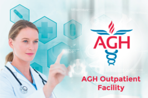 AGH Outpatient Facility Postcard | Postcard Design by Alaya