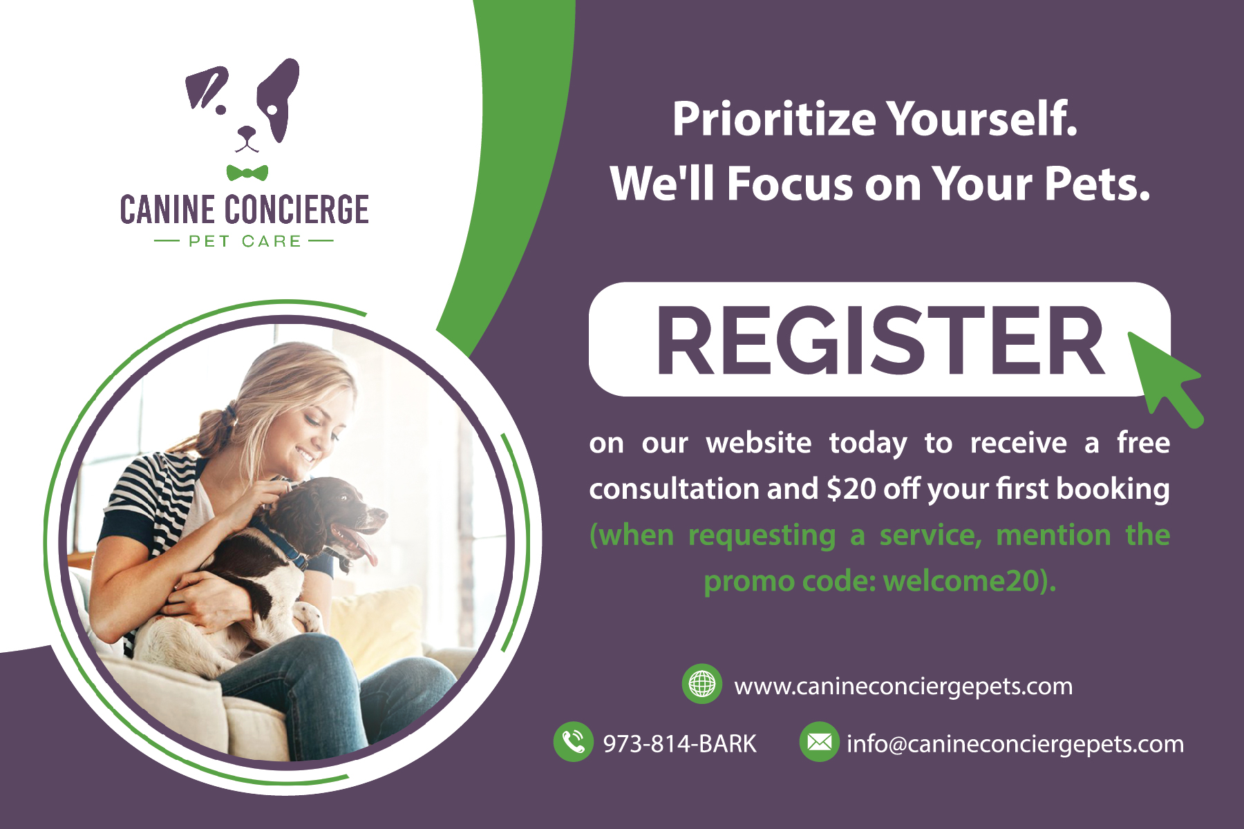 Design Graphique par HudzDesigns pour Canine Concierge LLC | Design #23057059
