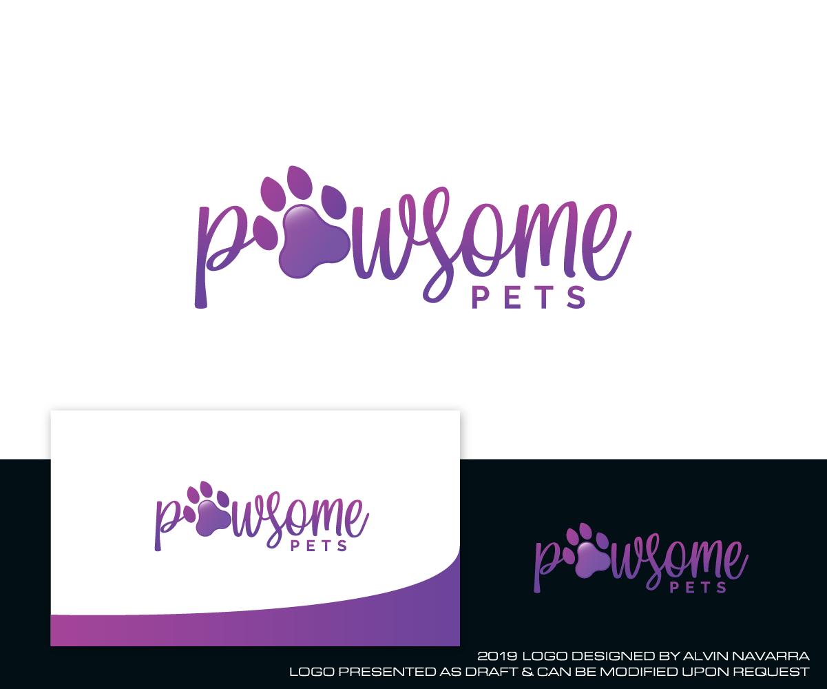 Diseño de Logo por alvinnavarra para Pawsome Pets | Diseño #23040609