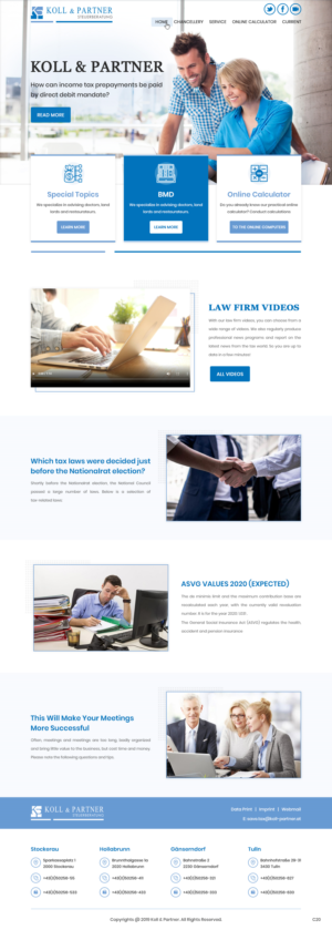 Web Design by pb for KOLL & PARTNER  | Design: #23044952