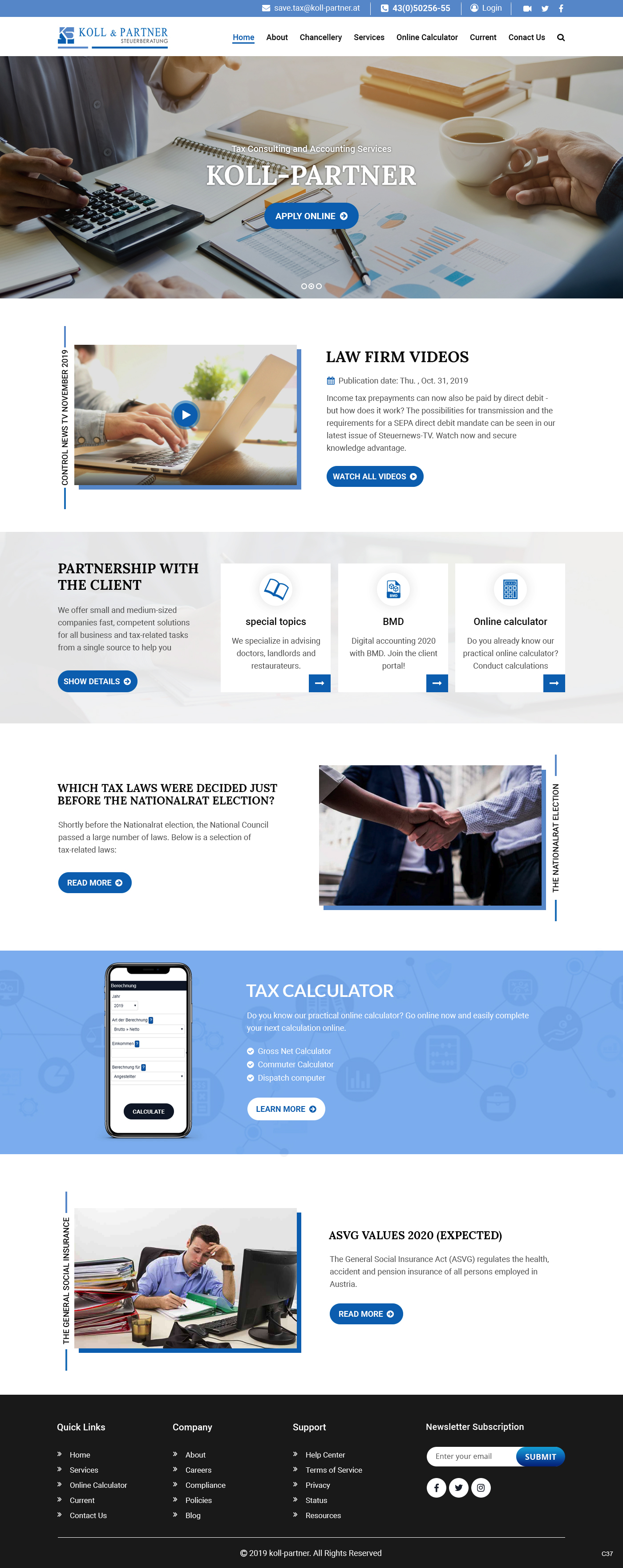 Web Design by pb for KOLL & PARTNER  | Design #23044964