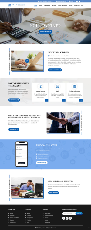 Web Design by pb for KOLL & PARTNER  | Design: #23044964