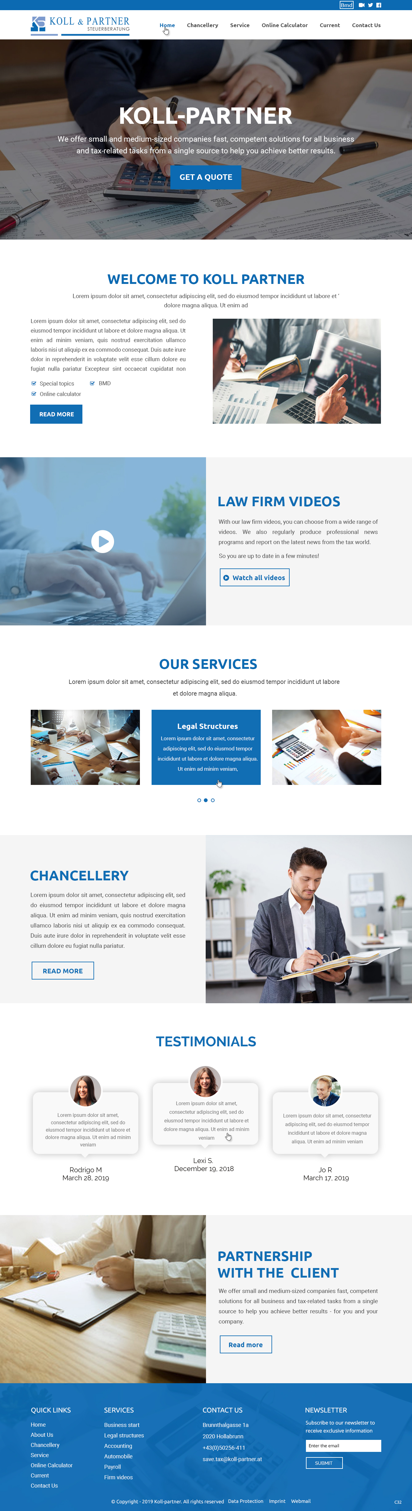 Web Design by pb for KOLL & PARTNER  | Design #23044965