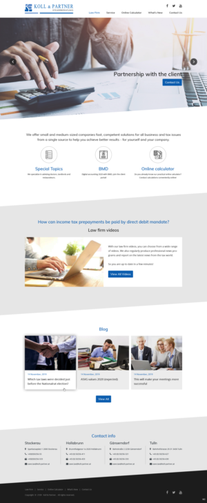 Web Design by pb for KOLL & PARTNER  | Design: #23044967