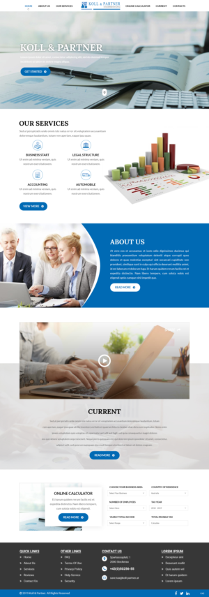 Web Design by pb for KOLL & PARTNER  | Design: #23044969