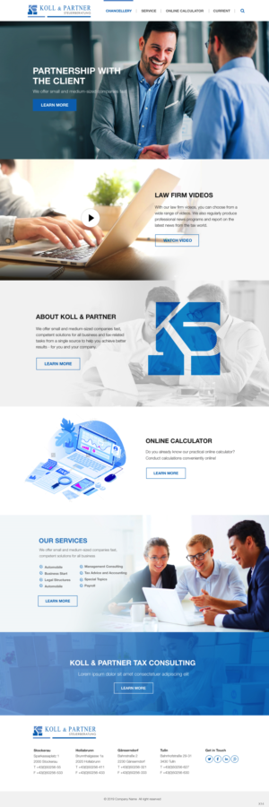 Web Design by pb for KOLL & PARTNER  | Design: #23044973