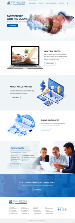 Web Design by pb for KOLL & PARTNER  | Design: #23044974