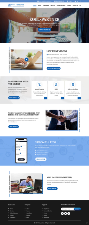 Web Design by pb for KOLL & PARTNER  | Design: #23053632