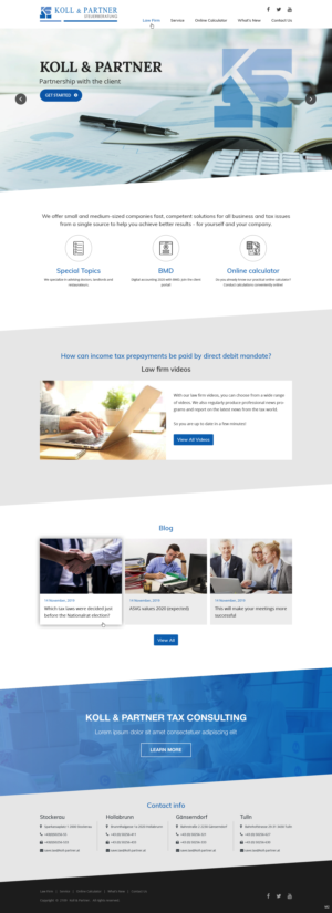 Web Design by pb for KOLL & PARTNER  | Design: #23060331