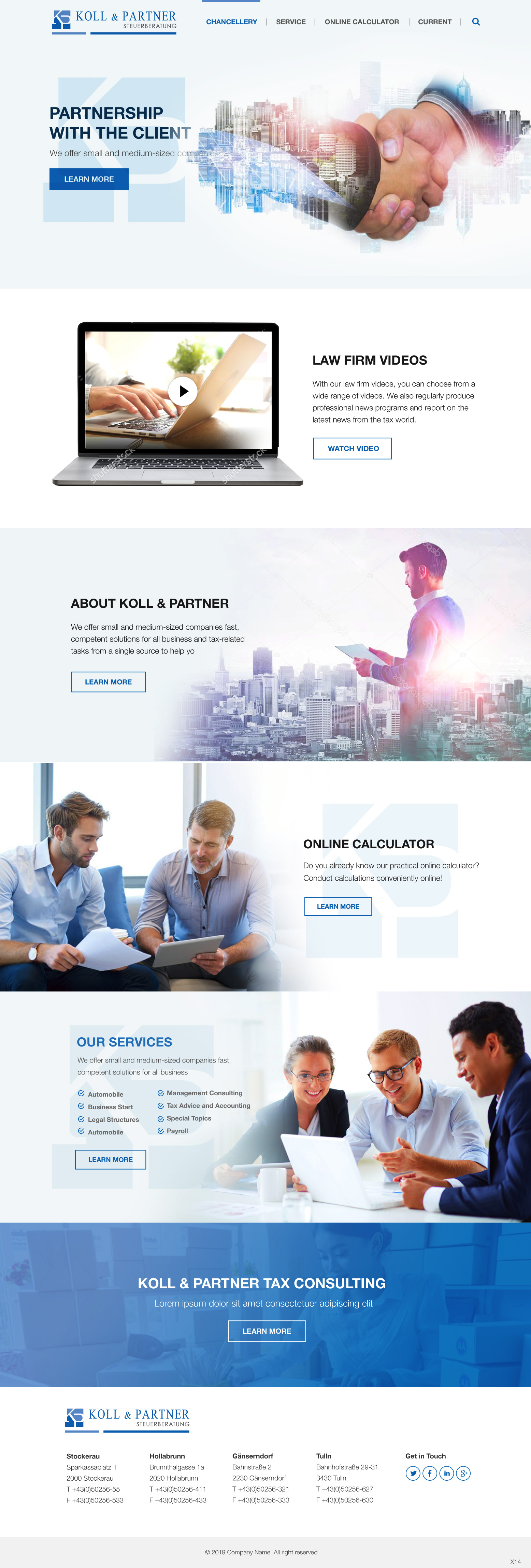 Web Design by pb for KOLL & PARTNER  | Design #23060332