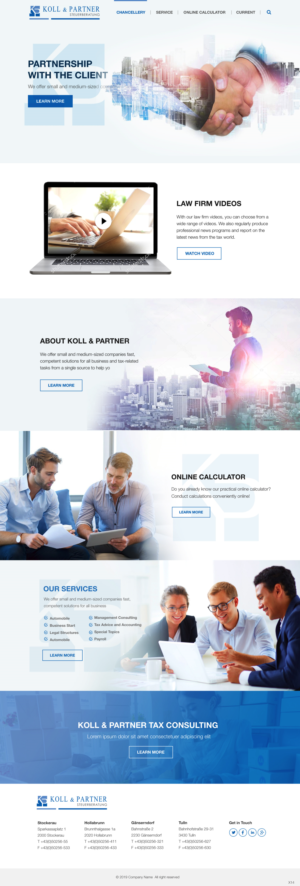 Web Design by pb for KOLL & PARTNER  | Design: #23060332
